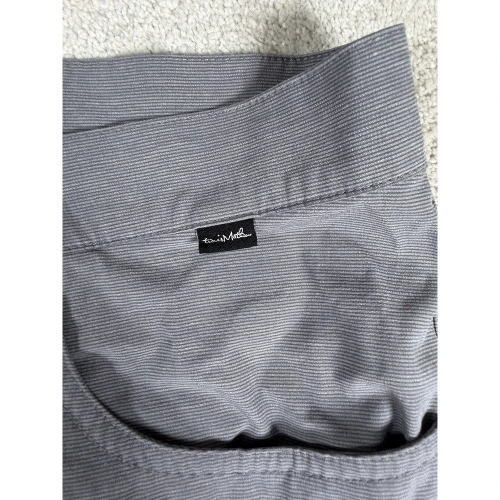 Travis Mathew Golf Pants Mens 32x32 Open To Close Chino Performance Heather Gray